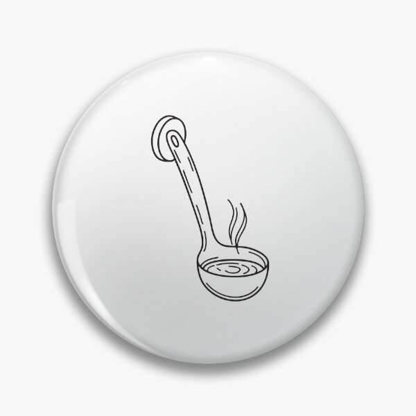 Item preview, A kitchen wall hook with a soup ladle hanging beside it designed and sold by rasagamastore.