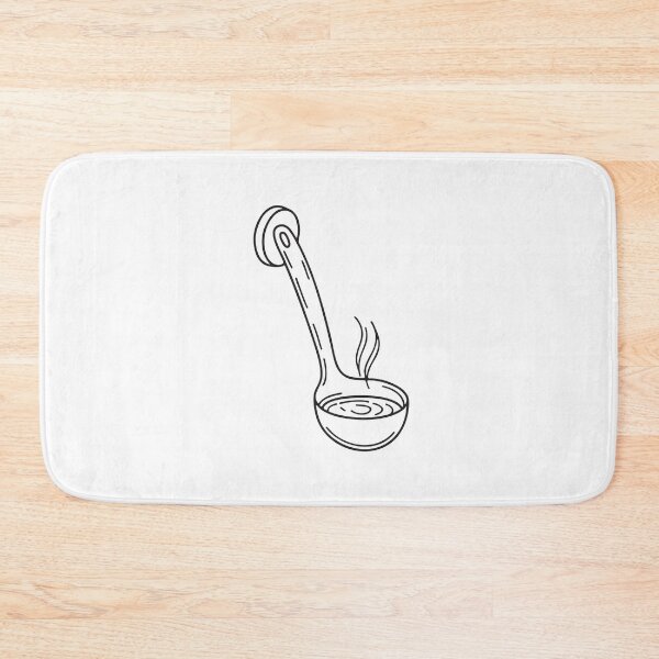 Item preview, A kitchen wall hook with a soup ladle hanging beside it designed and sold by rasagamastore.