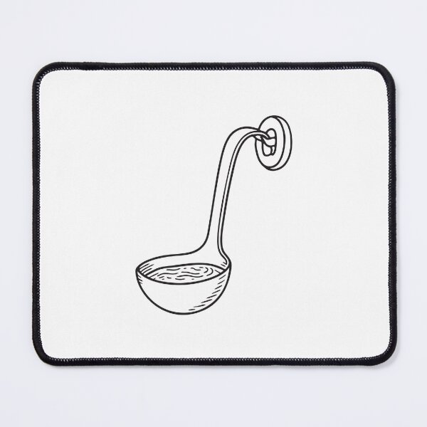 Item preview, A soup ladle dangling beside a hook mounted on the kitchen wall designed and sold by rasagamastore.