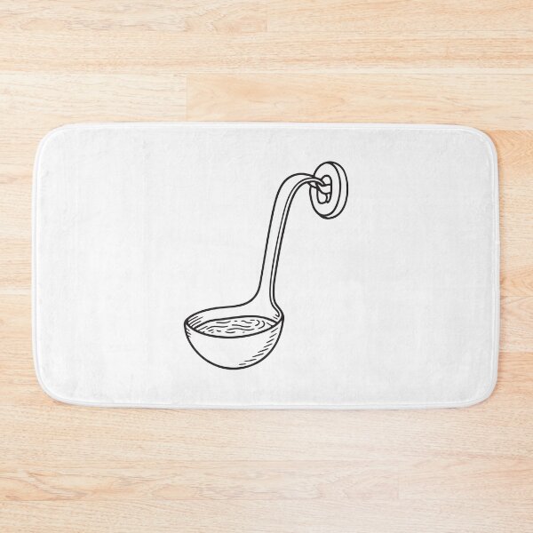 Item preview, A soup ladle dangling beside a hook mounted on the kitchen wall designed and sold by rasagamastore.