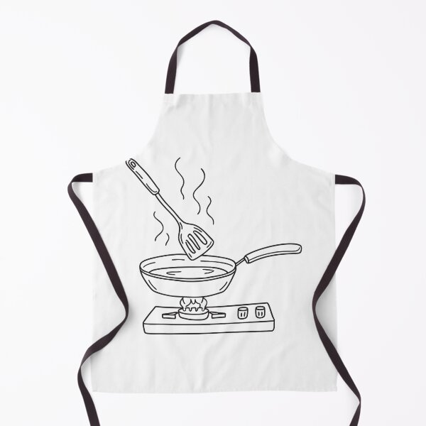 Item preview, A spatula lying on a stovetop next to a frying pan designed and sold by rasagamastore.
