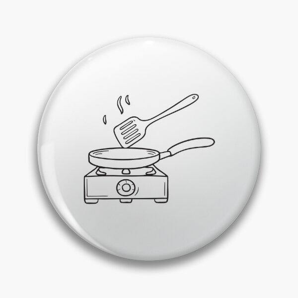 Item preview, A stovetop holding a spatula beside a nearby frying pan designed and sold by rasagamastore.
