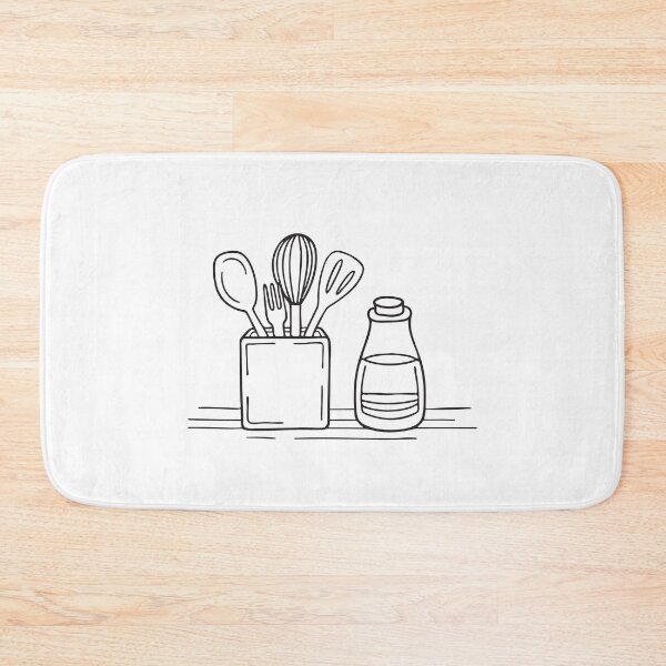 Item preview, A square utensil container standing next to a bottle of cooking oil designed and sold by rasagamastore.