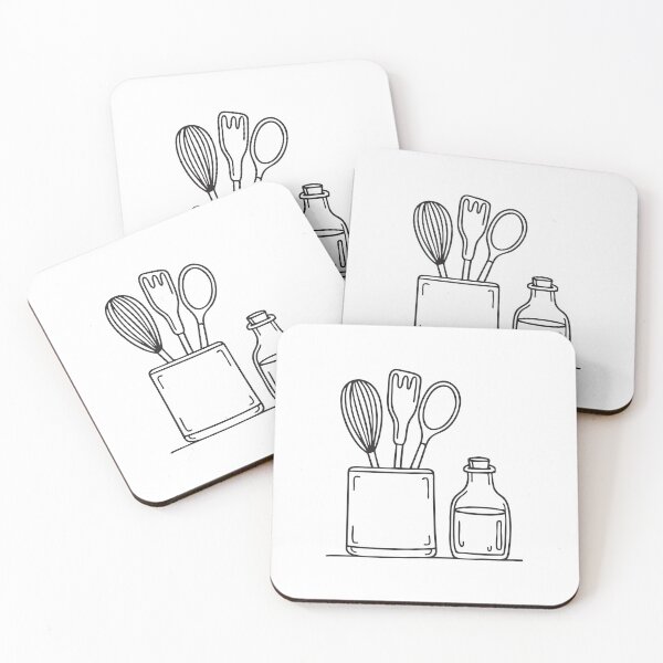 Item preview, A cooking oil jar placed beside a square utensil holder designed and sold by rasagamastore.