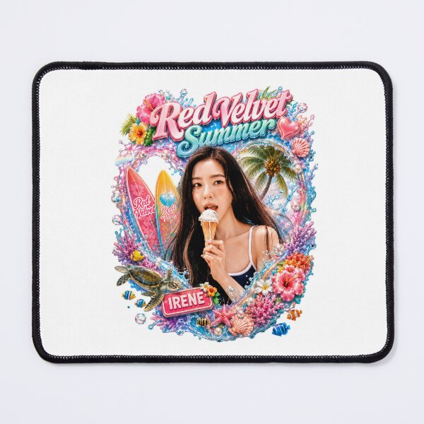 Item preview, Irene Red Velvet Velvet Summer surreal tropical surfboard aesthetic designed and sold by Valereekmerch.