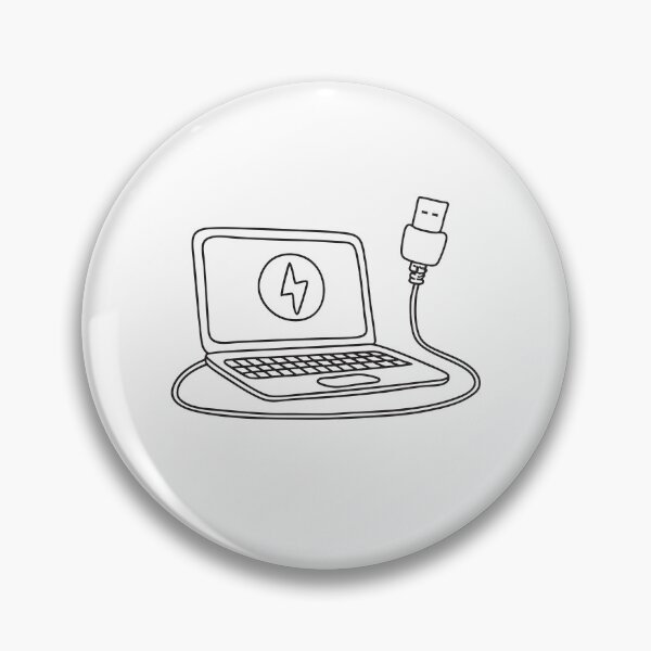 Item preview, A coiled USB cable resting next to a laptop on the desk designed and sold by rasagamastore.