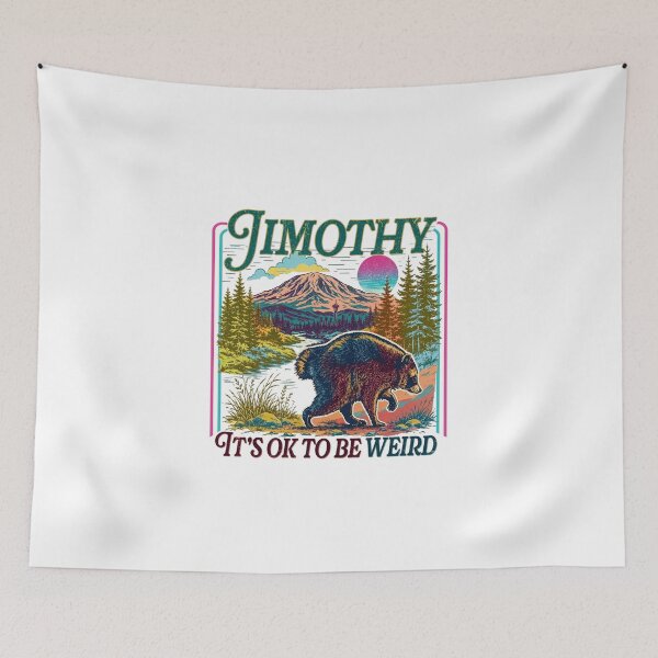 Item preview, Jimothy It's Okay to be weird retro designed and sold by pipiapett.