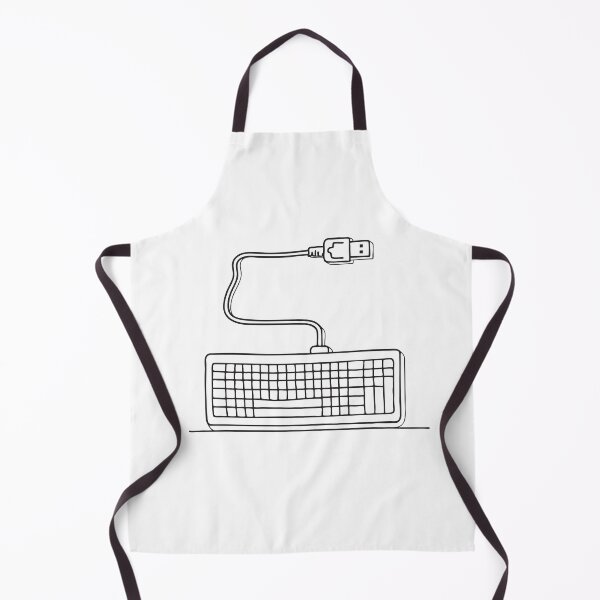 Item preview, A keyboard connected to a USB cable resting on a worktable designed and sold by rasagamastore.