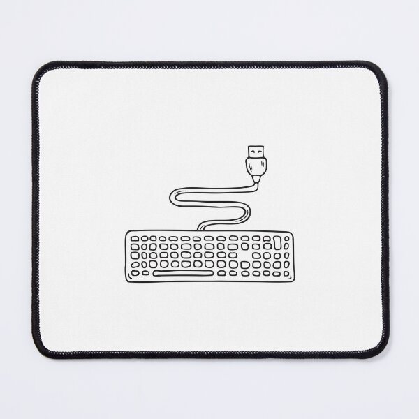 Item preview, A USB cable attached to a keyboard on the work desk designed and sold by rasagamastore.