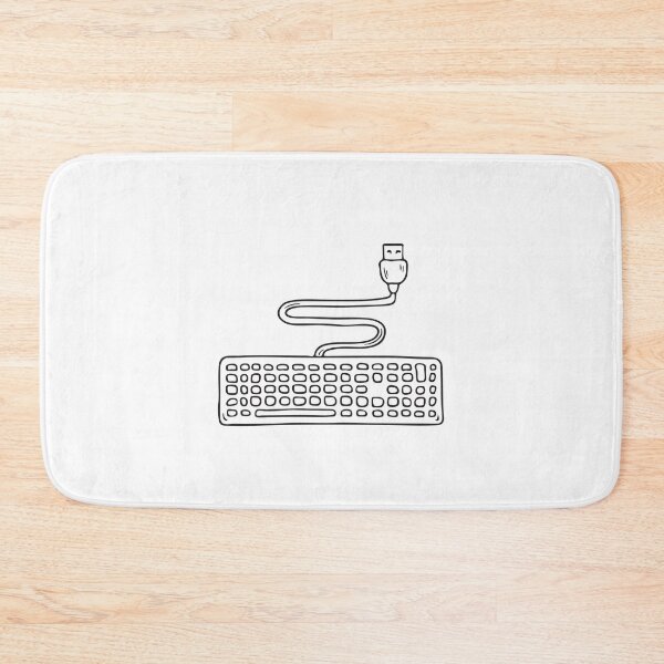 Item preview, A USB cable attached to a keyboard on the work desk designed and sold by rasagamastore.