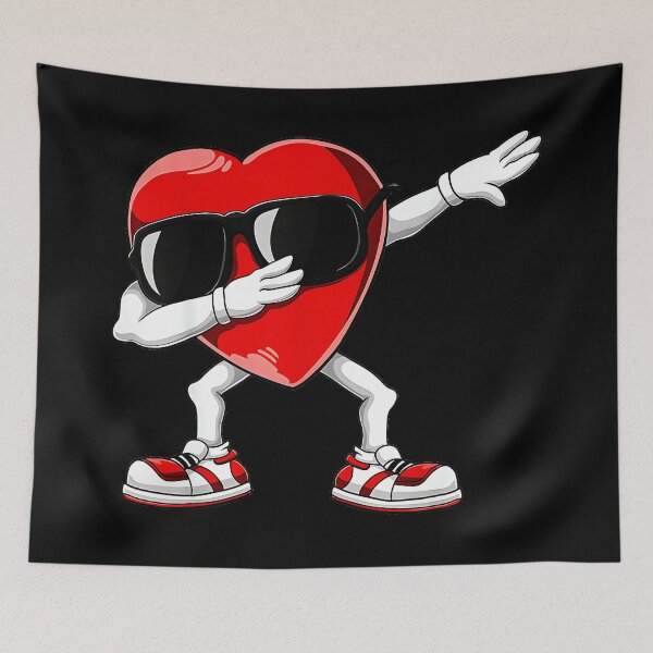 Item preview, Dabbing Heart Sunglasses Love Dance Valentine designed and sold by Hugosploosh.