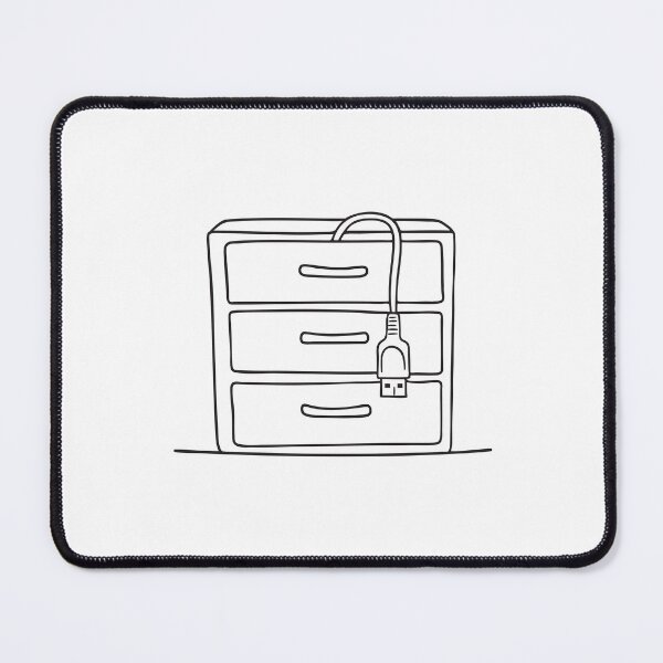Item preview, A drawer edge with a USB cable draped over it designed and sold by rasagamastore.