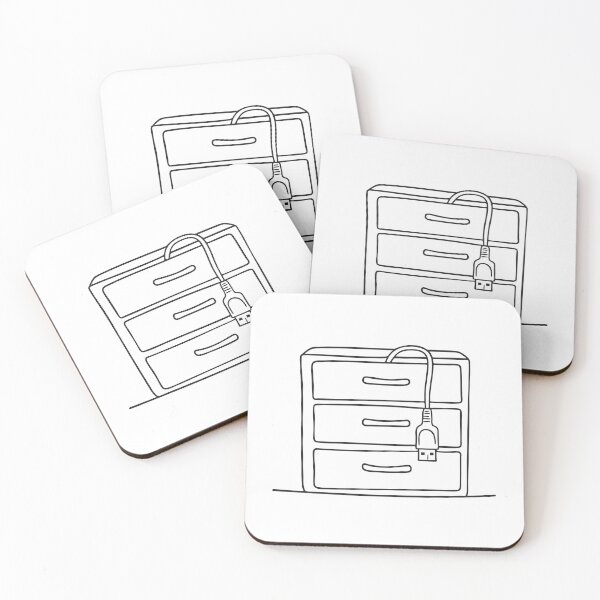 Item preview, A drawer edge with a USB cable draped over it designed and sold by rasagamastore.