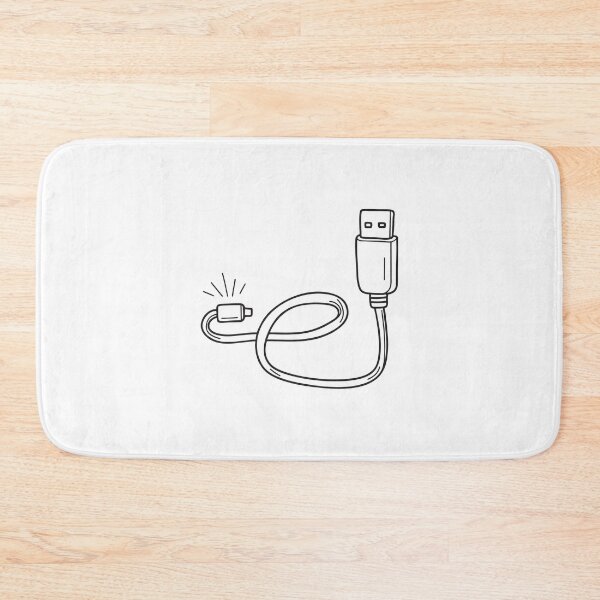 Item preview, A USB cable partly removed from a device's charging port designed and sold by rasagamastore.