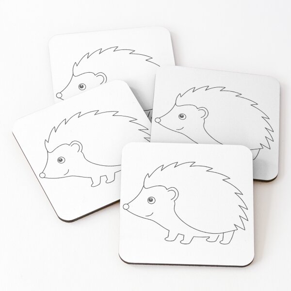 Item preview, Hedgehog Friendly 1 Line Art Gift designed and sold by OneLine Studio.