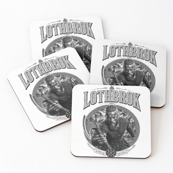 Item preview, Lothbrok Viking Hero And A Swedish And Danish King Black&White Edition designed and sold by KLERIKSTORE.