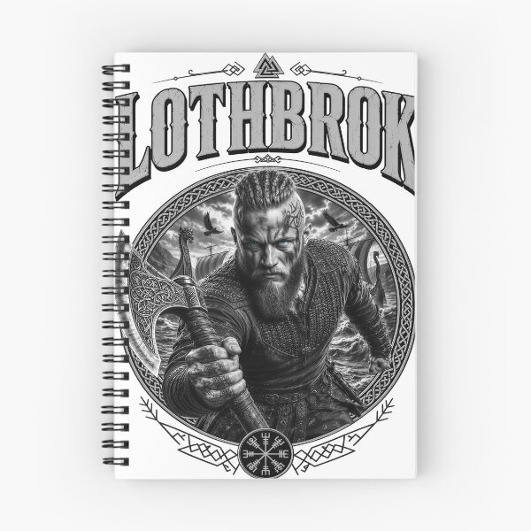 Item preview, Lothbrok Viking Hero And A Swedish And Danish King Black&White Edition designed and sold by KLERIKSTORE.