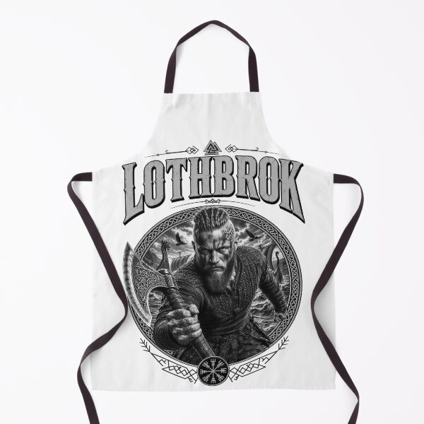 Item preview, Lothbrok Viking Hero And A Swedish And Danish King Black&White Edition designed and sold by KLERIKSTORE.