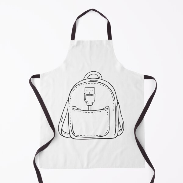 Item preview, A USB cable slightly visible from the pocket of a backpack designed and sold by rasagamastore.