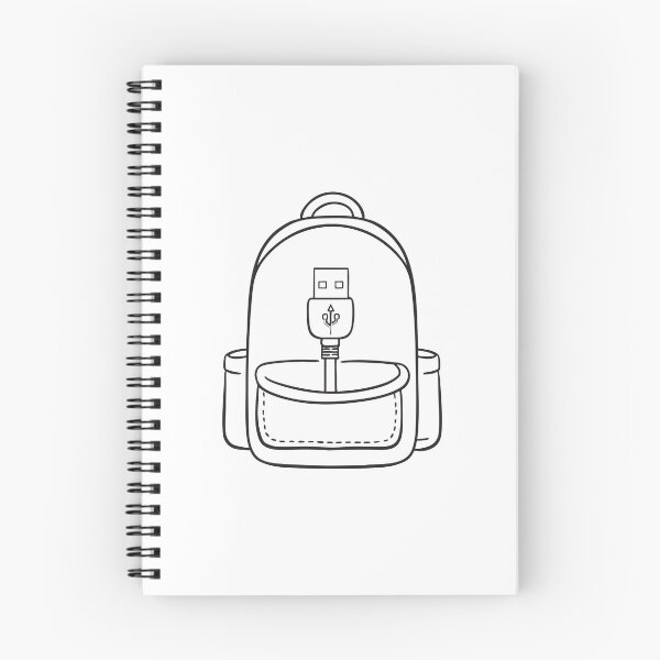 Item preview, A backpack pocket revealing the end of a USB cable designed and sold by rasagamastore.