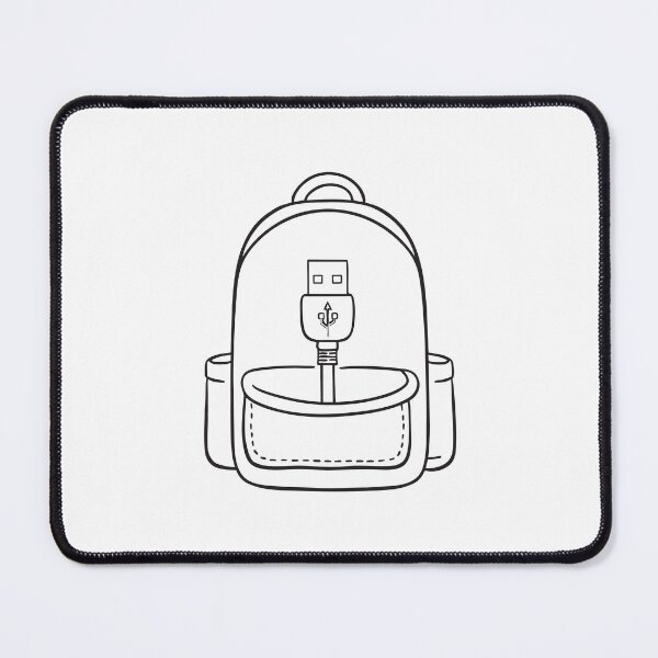 Item preview, A backpack pocket revealing the end of a USB cable designed and sold by rasagamastore.