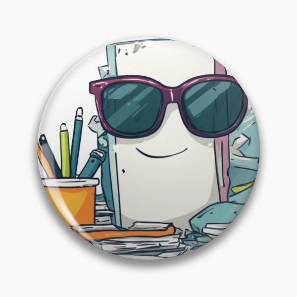 Item preview, Cool Paperwork Boss – Funny Office Desk Cartoon with Sunglasses designed and sold by Shivamartwark.