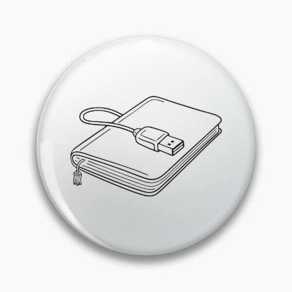 Item preview, A closed notebook with a USB cable resting on top designed and sold by rasagamastore.