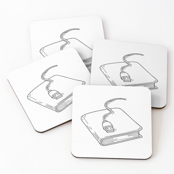 Item preview, A USB cable placed on top of a shut notebook designed and sold by rasagamastore.