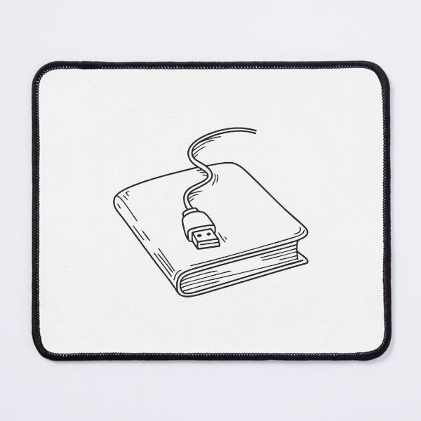 Item preview, A USB cable placed on top of a shut notebook designed and sold by rasagamastore.
