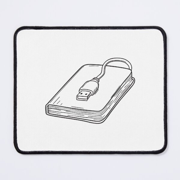 Item preview, A notebook with a USB cable sitting across the cover designed and sold by rasagamastore.