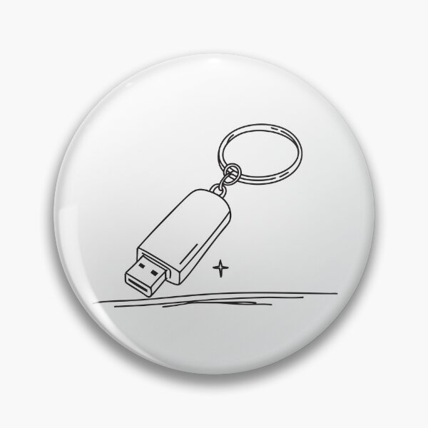 Item preview, A keychain with a USB drive lying on a table designed and sold by rasagamastore.