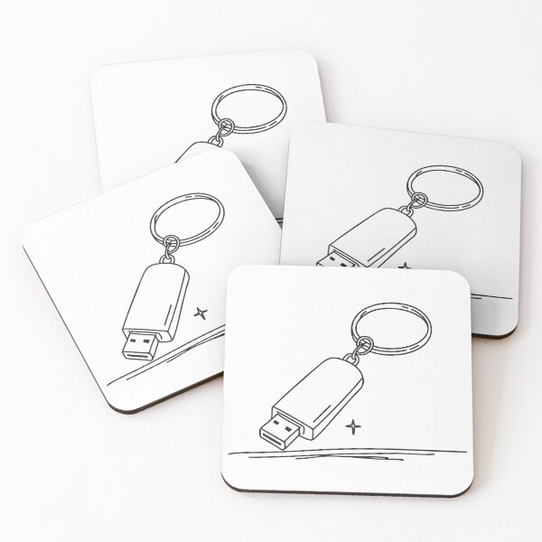 Item preview, A keychain with a USB drive lying on a table designed and sold by rasagamastore.