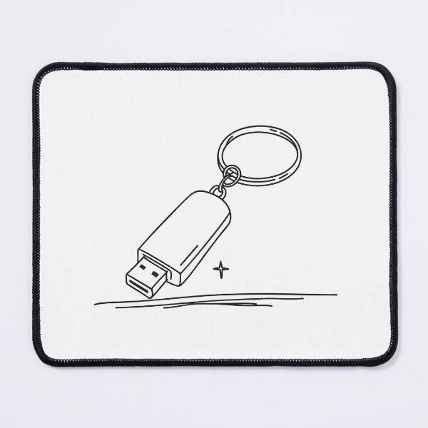 Item preview, A keychain with a USB drive lying on a table designed and sold by rasagamastore.