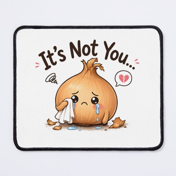 Item preview, Crying Onion – It's Not You Cute Kawaii Food Pun | Funny Vegetable Lover Gift designed and sold by Snackwear Apparel.