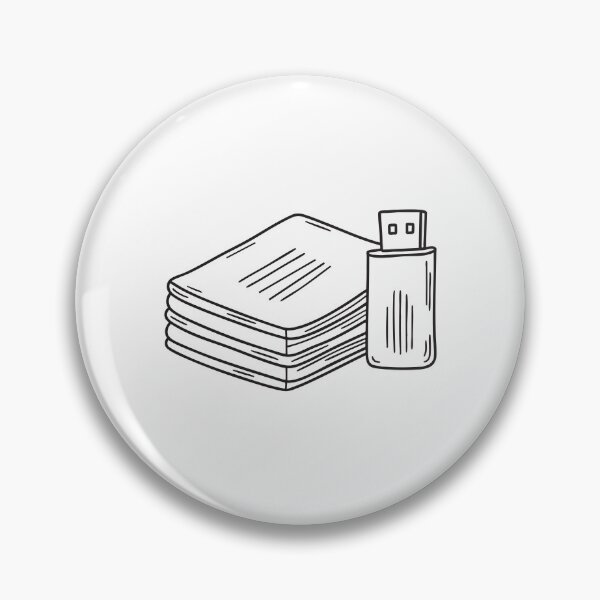 Artikelvorschau, Ein Stapel ausgedruckter Dokumente mit einem USB-Stick daneben entworfen und verkauft von rasagamastore.