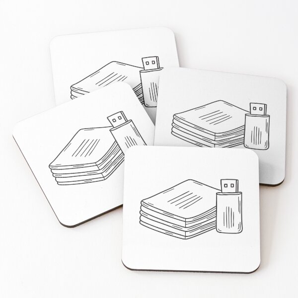Item preview, A printed document pile with a USB drive beside it designed and sold by rasagamastore.