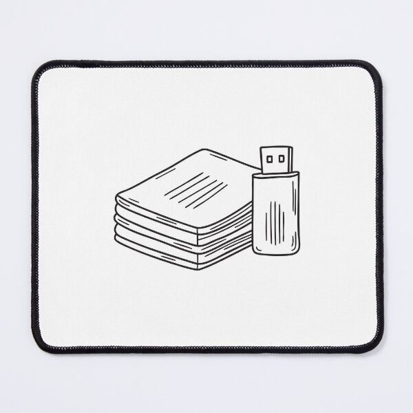 Item preview, A printed document pile with a USB drive beside it designed and sold by rasagamastore.