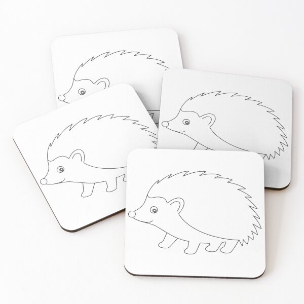 Item preview, Hedgehog Friendly 2 Line Art Gift designed and sold by OneLine Studio.