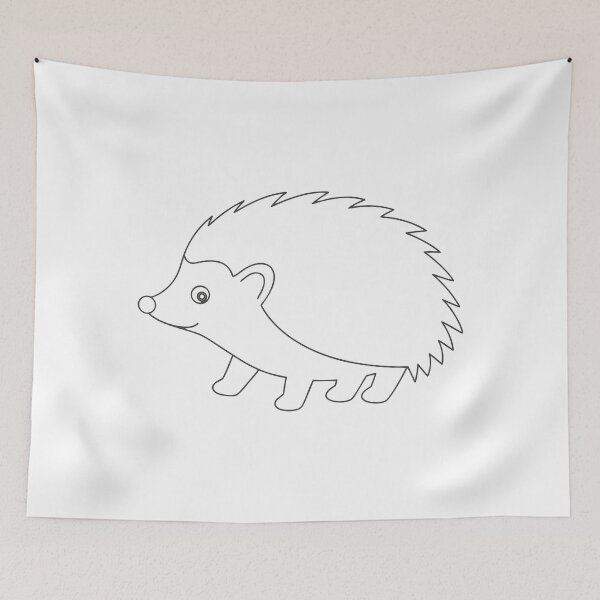 Item preview, Hedgehog Friendly 2 Line Art Gift designed and sold by OneLine Studio.
