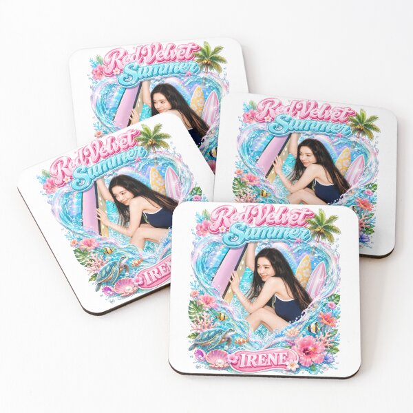 Item preview, Irene Red Velvet Velvet Summer vintage tropical paradise print designed and sold by Valereekmerch.