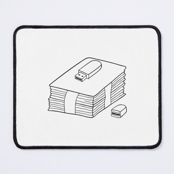 Item preview, A USB flash drive resting alongside printed sheets designed and sold by rasagamastore.