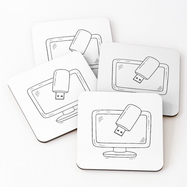 Item preview, A USB drive plugged into a port beneath the monitor designed and sold by rasagamastore.