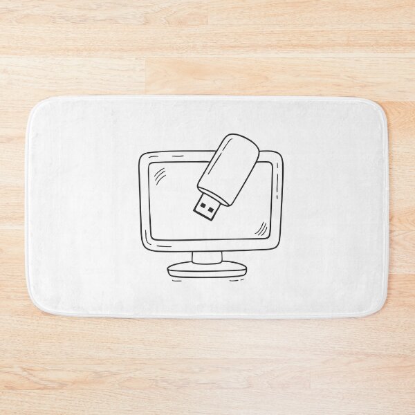 Item preview, A USB drive plugged into a port beneath the monitor designed and sold by rasagamastore.
