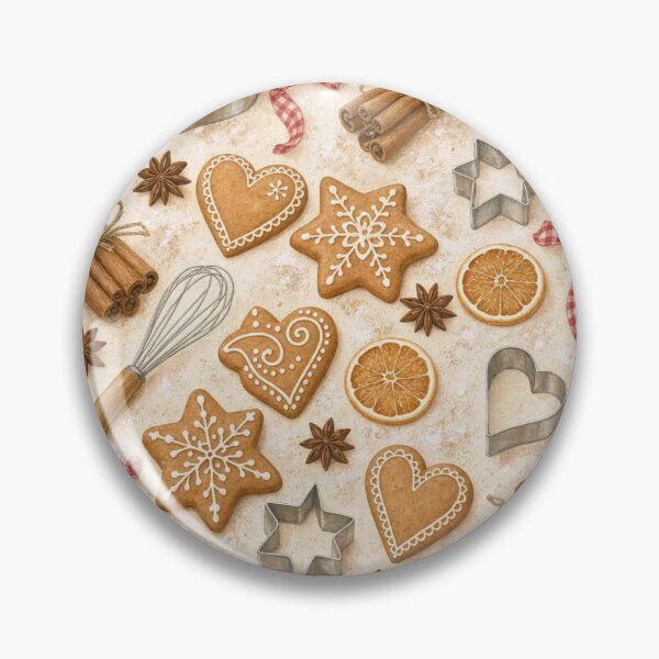 Item preview, Cottagecore Gingerbread Kitchen with Cookie Cutters Spices and Ribbon designed and sold by StickyGuys.