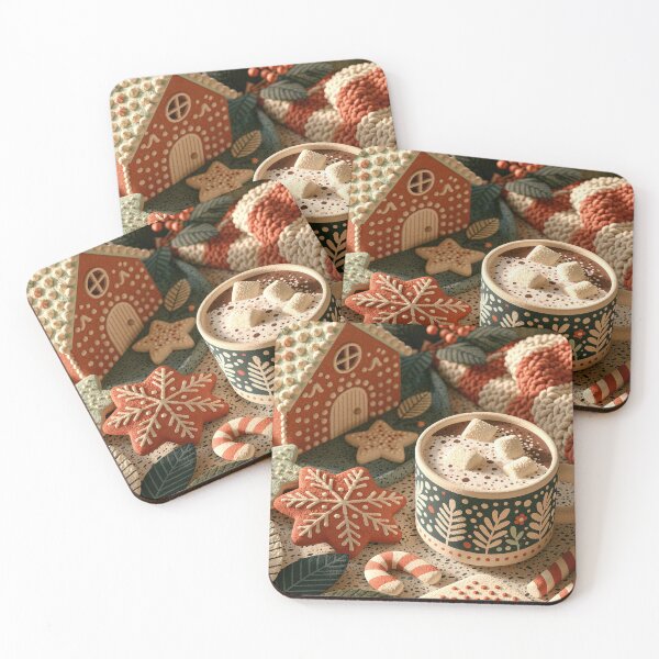 Item preview, Cozy Winter Gingerbread and Hot Cocoa Art designed and sold by colorful-white.