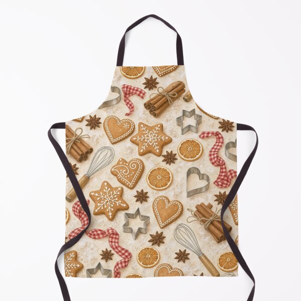Item preview, Cottagecore Gingerbread Kitchen with Cookie Cutters Spices and Ribbon designed and sold by StickyGuys.