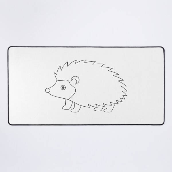 Item preview, Hedgehog Elegant 2 Line Art Gift designed and sold by OneLine Studio.
