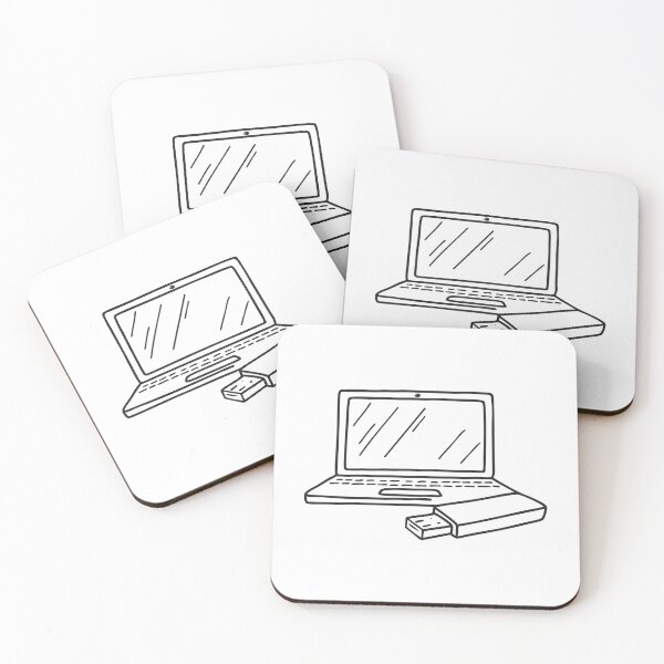 Item preview, A USB stick resting beside a laptop designed and sold by rasagamastore.