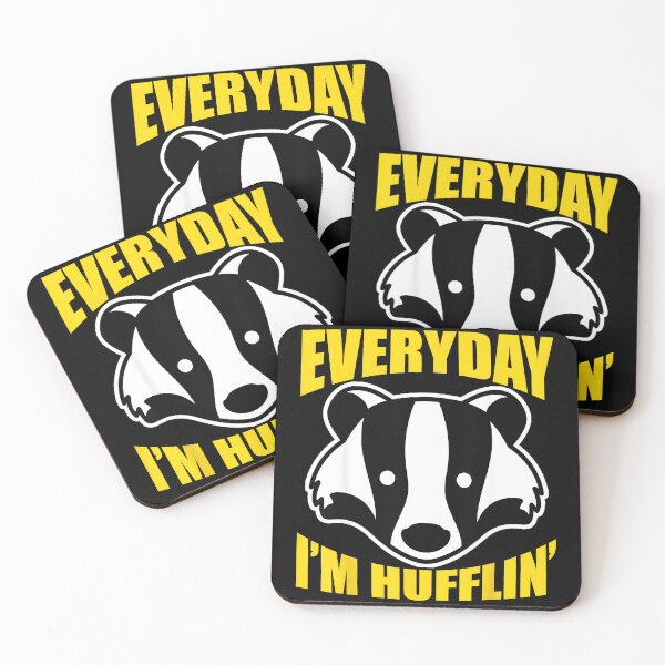 Item preview, Everyday I'm Hufflin' Hufflepuff Badger Harry Potter Fan designed and sold by Hugosploosh.