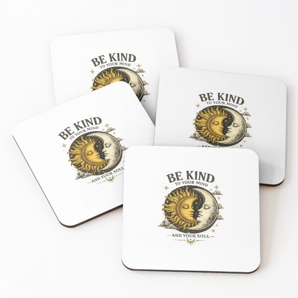 Item preview, Be Kind to Your Mind – Vintage Celestial Design | Premium Graphic T-Shirt designed and sold by Popsystore2.